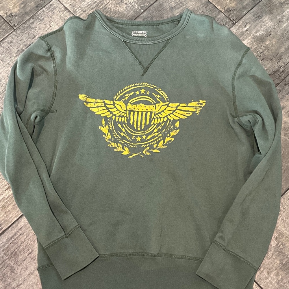 Daniel Cremieux Green Sweatshirt with Yellow Emblem